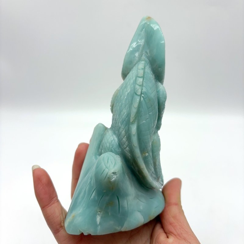 Caribbean Calcite Lizard Crystal Carving -Wholesale Crystals