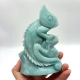 Caribbean Calcite Lizard Crystal Carving -Wholesale Crystals