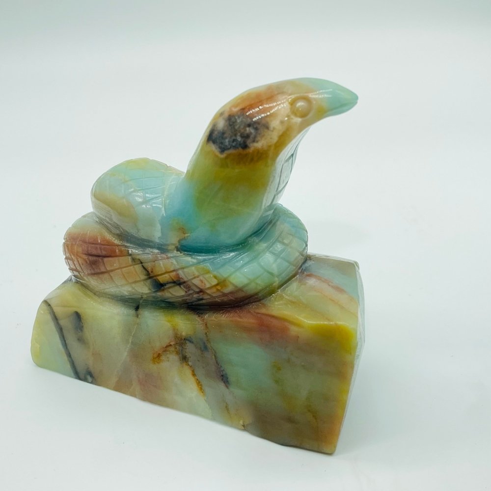 Caribbean Calcite Snake Carving -Wholesale Crystals