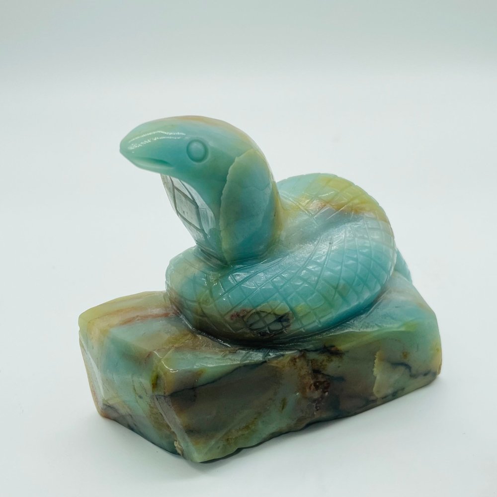 Caribbean Calcite Snake Carving -Wholesale Crystals