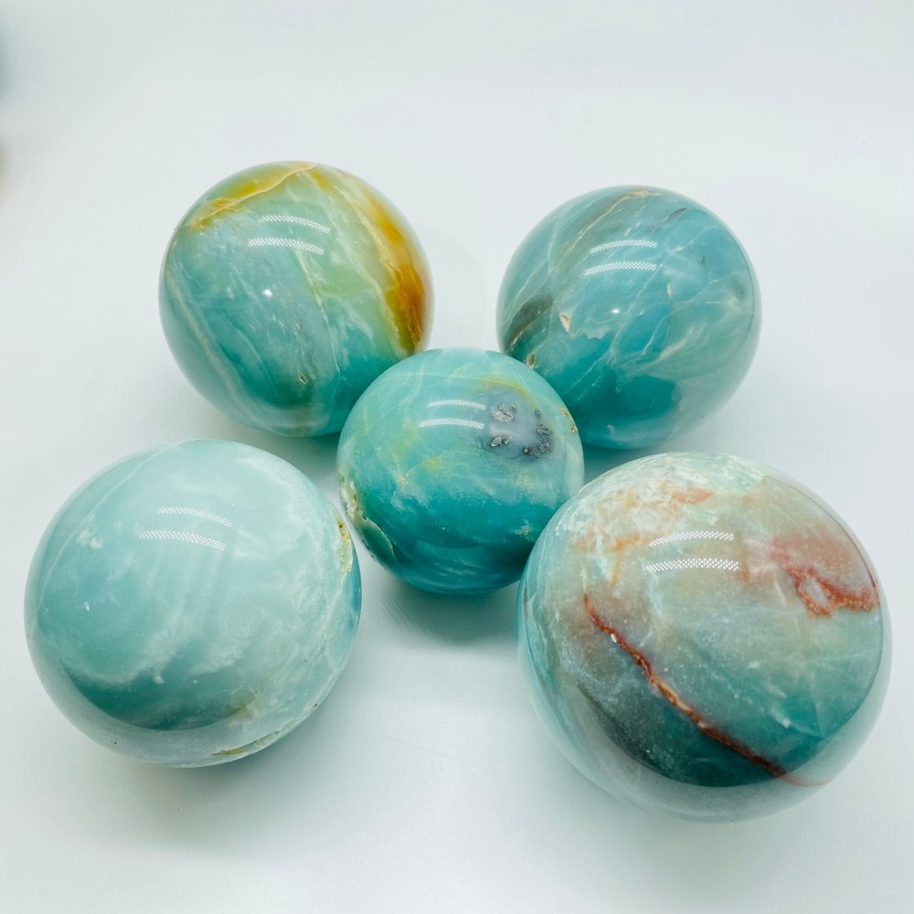 Caribbean Calcite Sphere Ball 2.3-3in(6-8cm) Wholesale -Wholesale Crystals