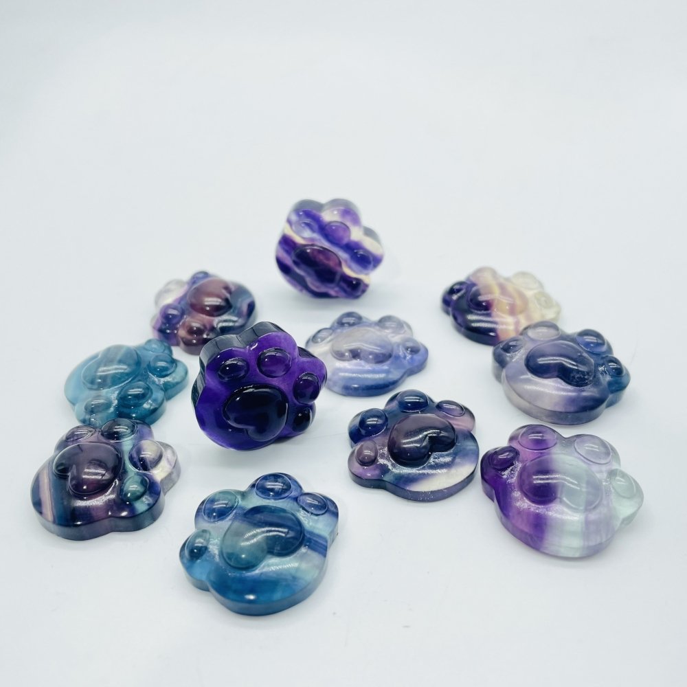 Cat Feet Rainbow Fluorite Carving Wholesale -Wholesale Crystals