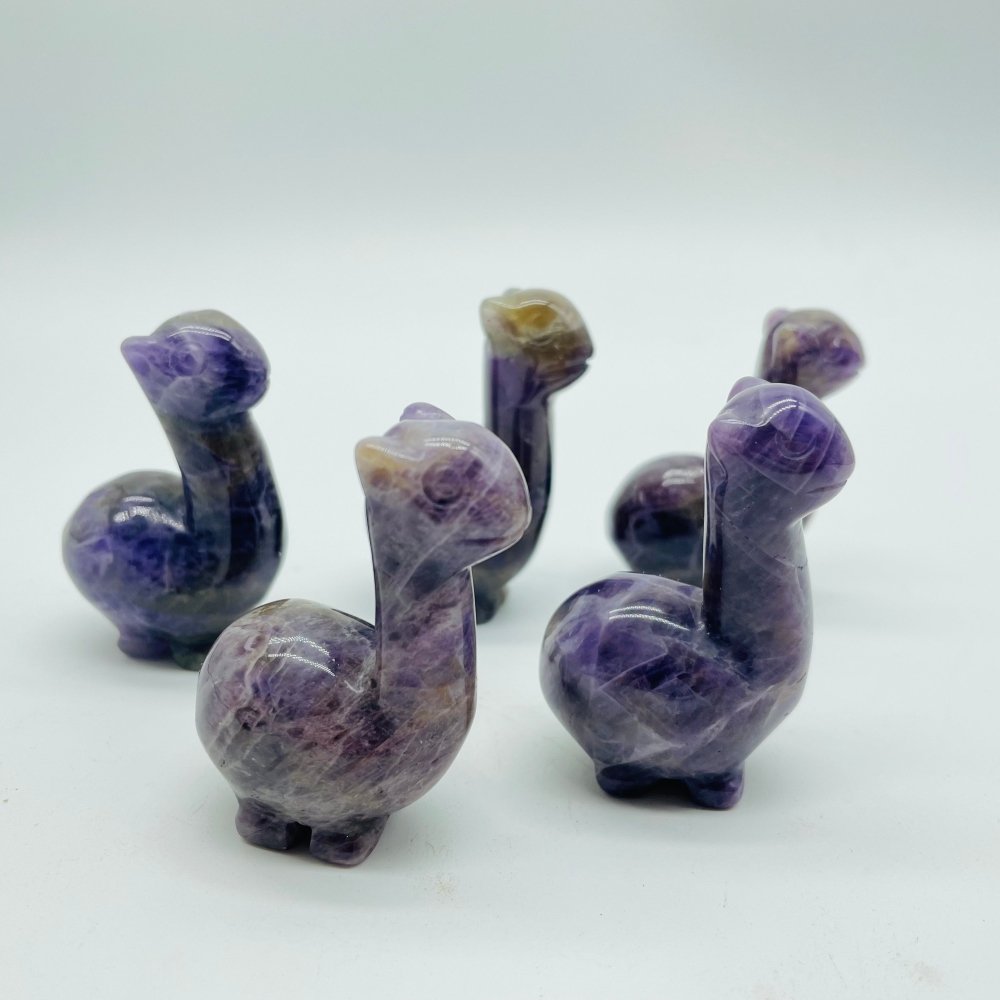 Chevron Amethyst Alpaca Carving Animal Wholesale -Wholesale Crystals