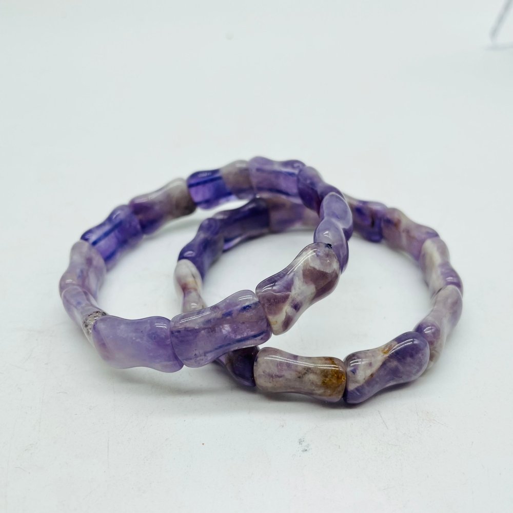 Chevron Amethyst & Red Tiger Eye Bracelet Crystal Wholesale -Wholesale Crystals