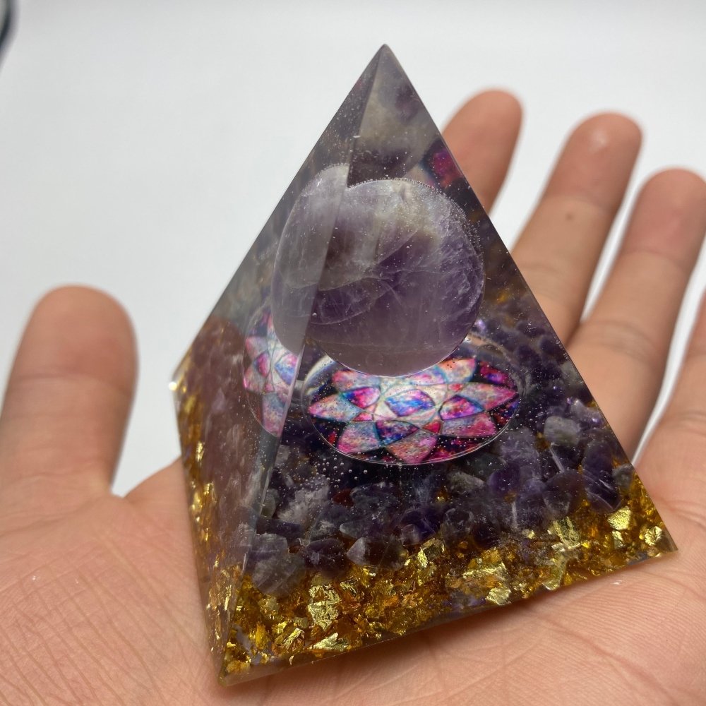 Chevron Amethyst Rose Orgone Pyramid Wholesale -Wholesale Crystals