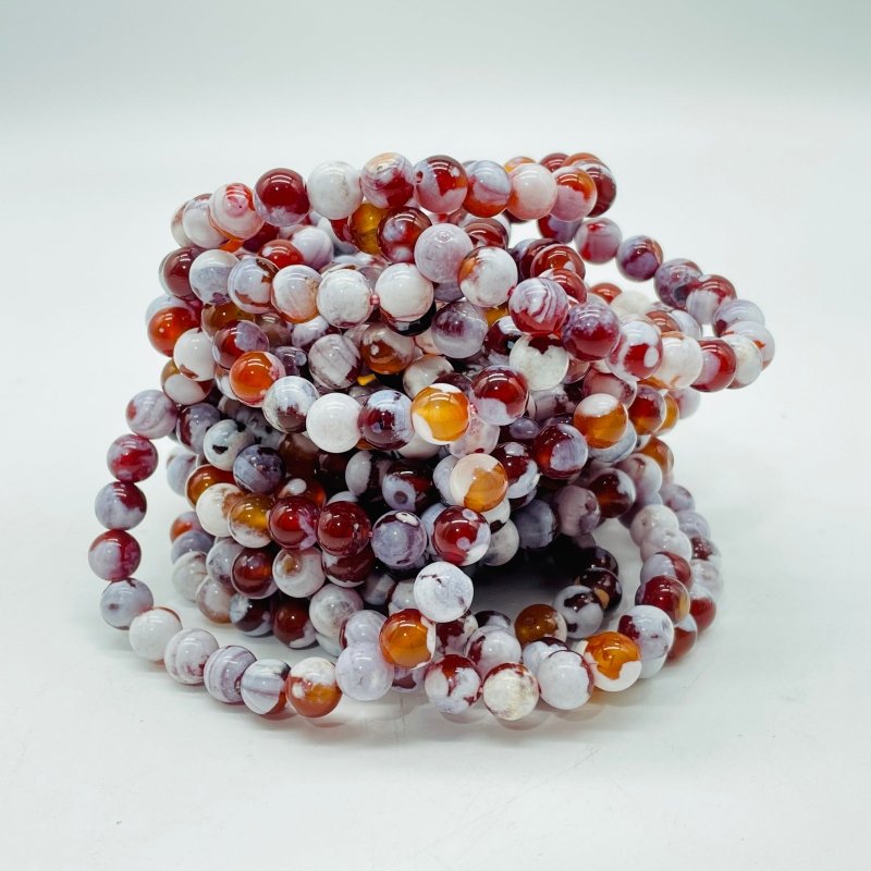 BRACELET - Heal red agate bead bracelet | Ginette NY