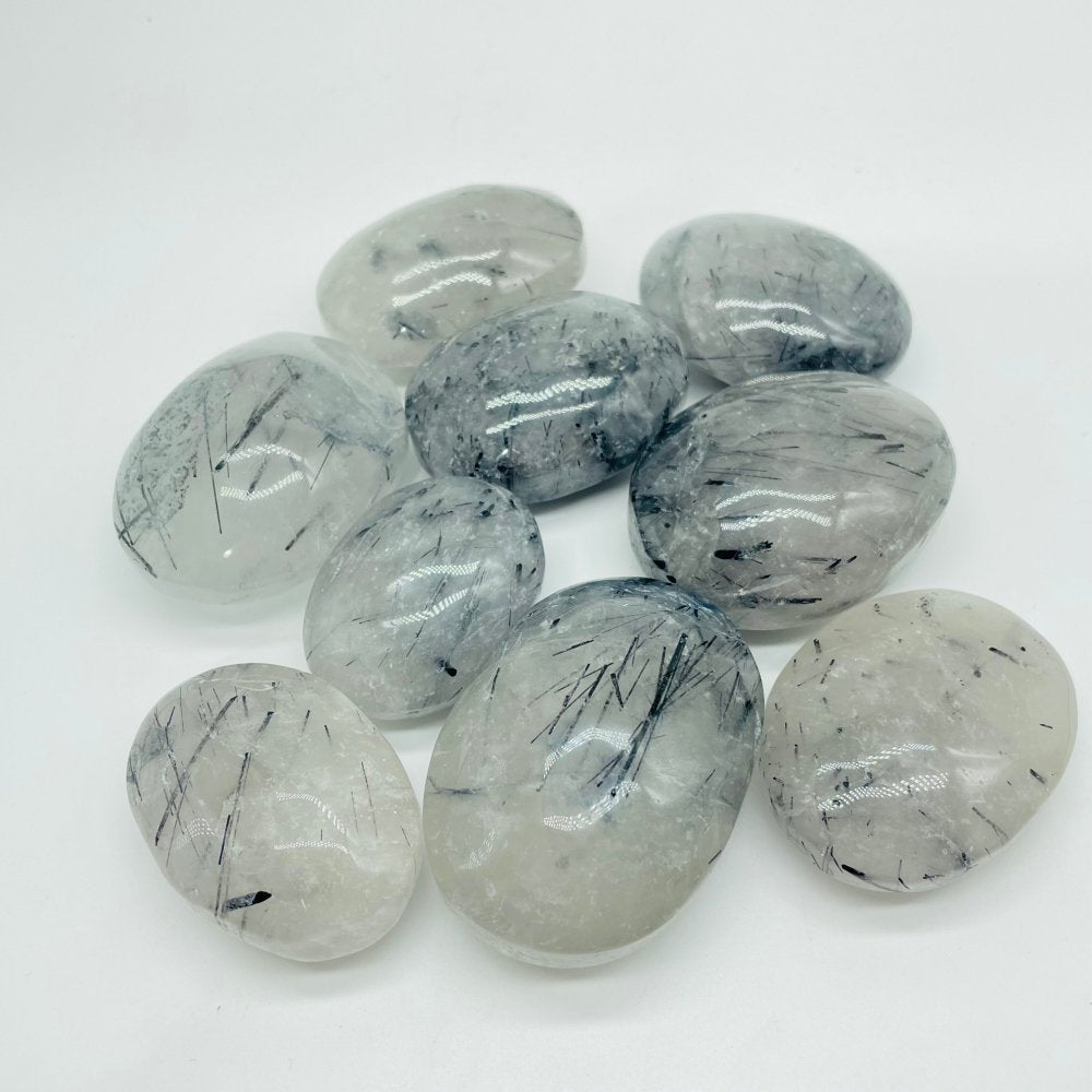 Clear Quartz Mixed Black Tourmaline Palm Wholesale -Wholesale Crystals