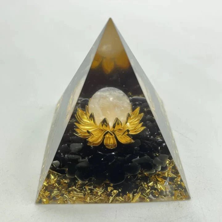 Clear Quartz Obsidian Orgone Pyramid Wholesale -Wholesale Crystals