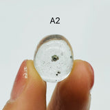 Clear Quartz With Pyrite Cabochon Stone Oval Gemstone For Jewelry Making DIY -Wholesale Crystals
