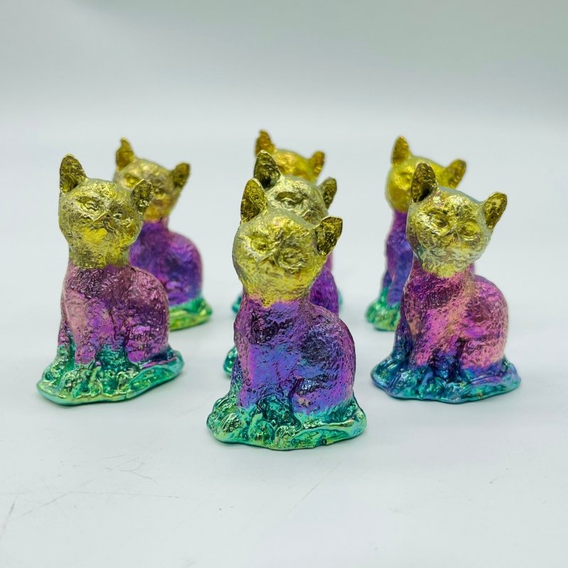 Colourful Bismuth Lucky Cat Wholesale -Wholesale Crystals