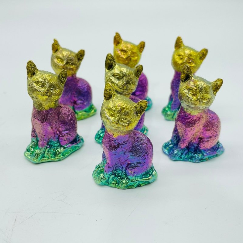 Colourful Bismuth Lucky Cat Wholesale -Wholesale Crystals