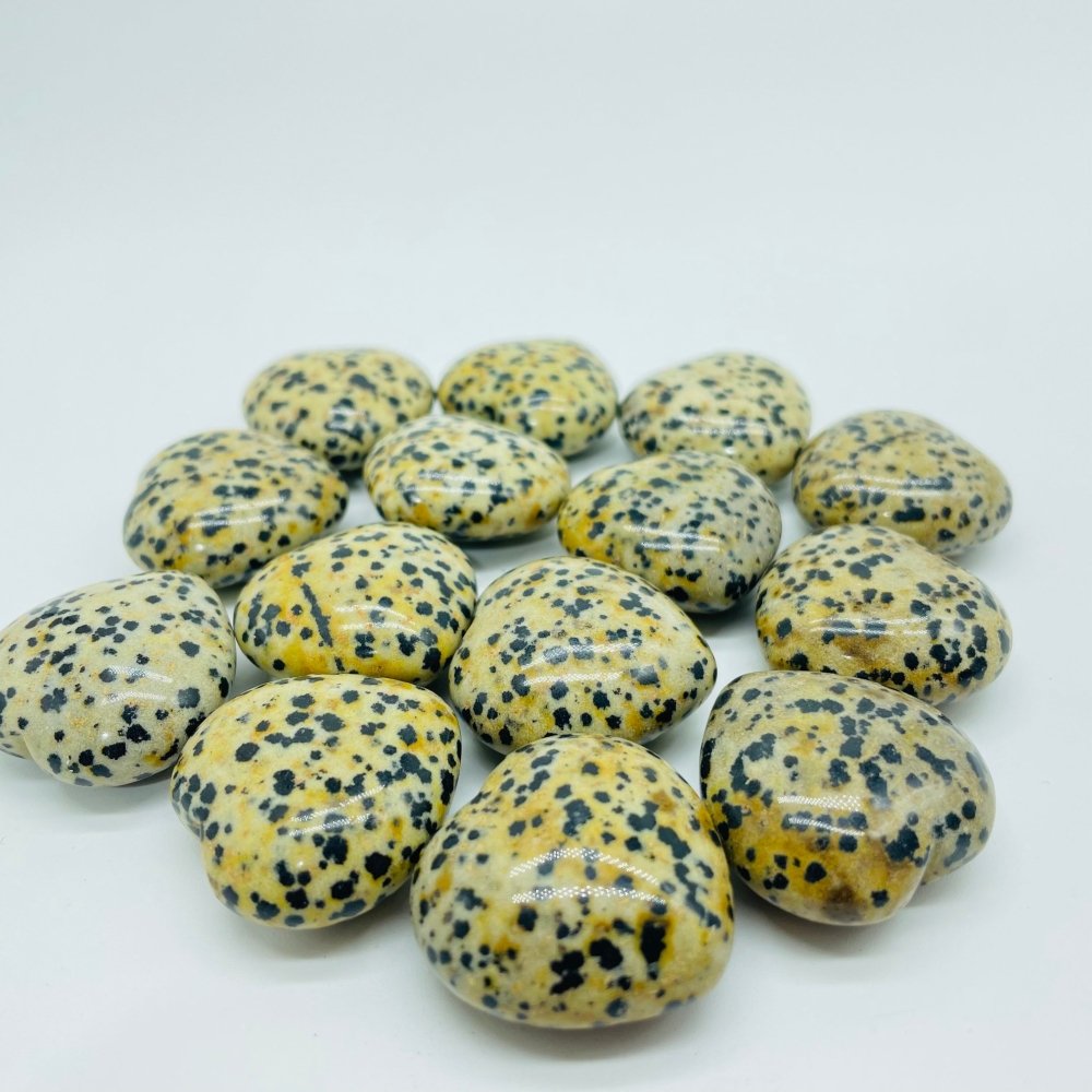 Dalmatian Heart Stone 1.1in(3cm) Wholesale -Wholesale Crystals
