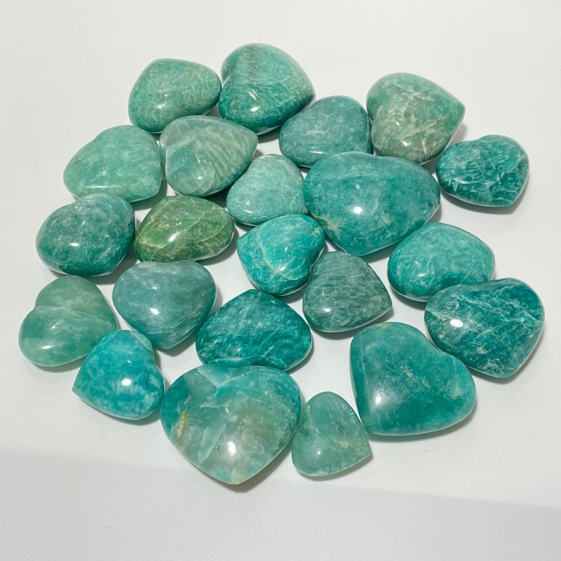Deep Blue Amazonite Heart Wholesale -Wholesale Crystals
