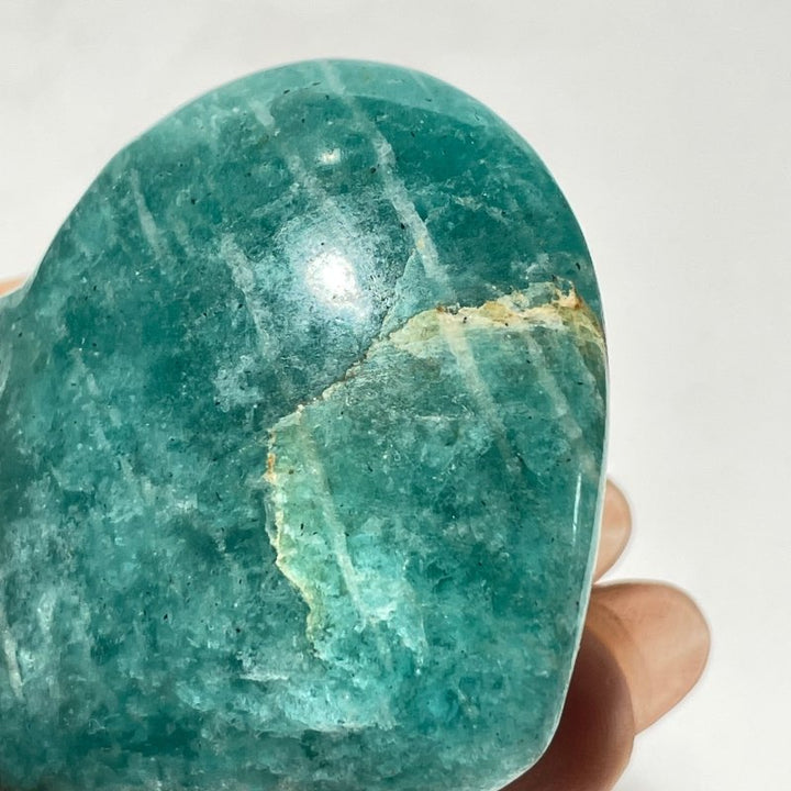 Deep Blue Amazonite Heart Wholesale