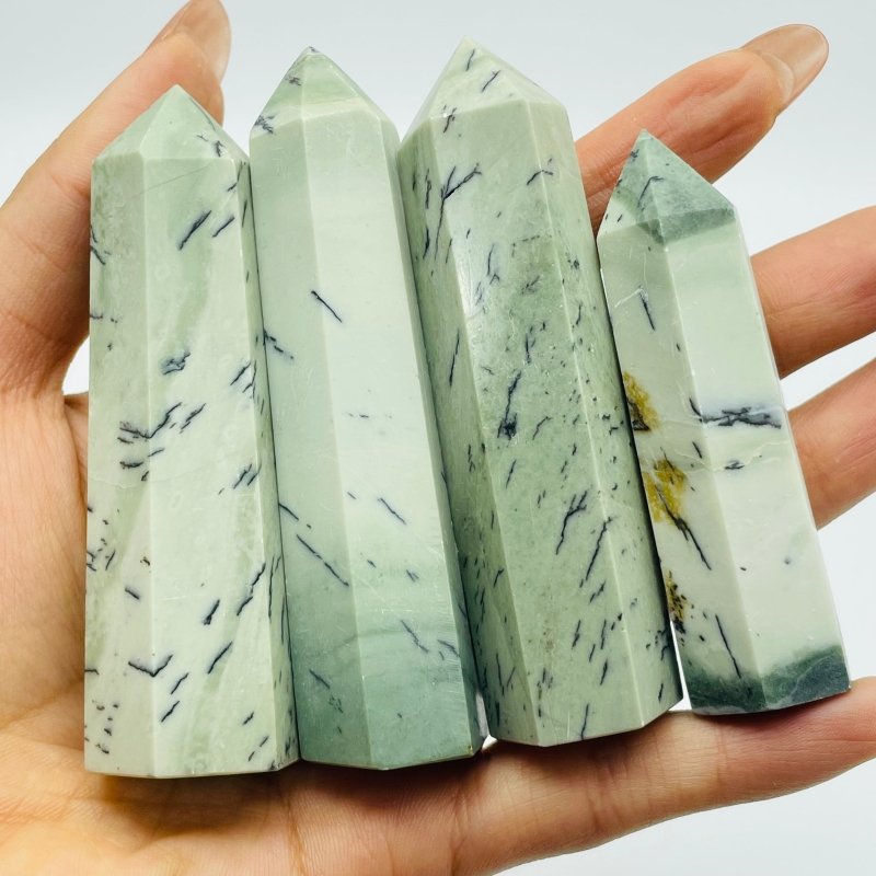 Dendritic Sage Jasper Tree Stone Tower Point Wholesale -Wholesale Crystals
