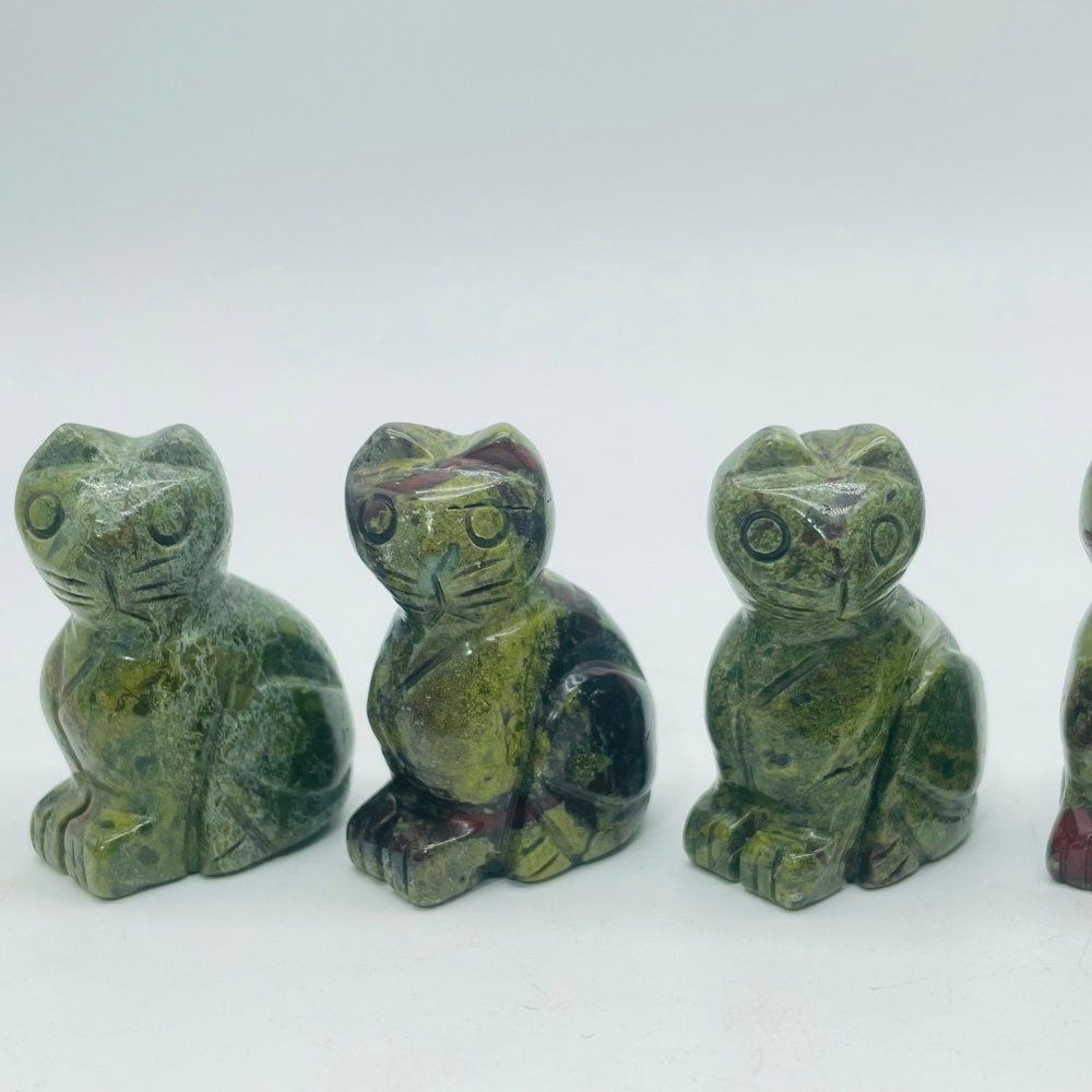 Dragon Blood Stone Cat Carving Wholesale -Wholesale Crystals