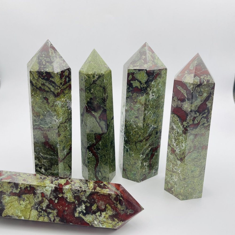 Dragon Blood Stone Tower Point Wholesale -Wholesale Crystals