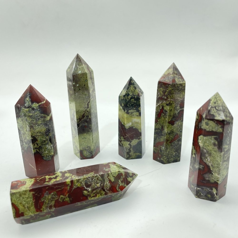 Dragon Blood Stone Tower Point Wholesale -Wholesale Crystals