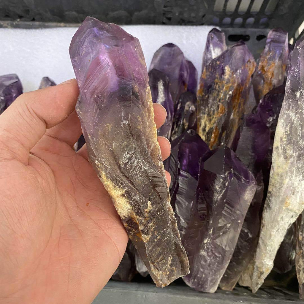 amethyst scepter raw amethyst single point -Wholesale Crystals