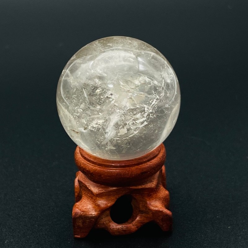 Enhydro Quartz With Rainbow Sphere Moving Bubble -Wholesale Crystals