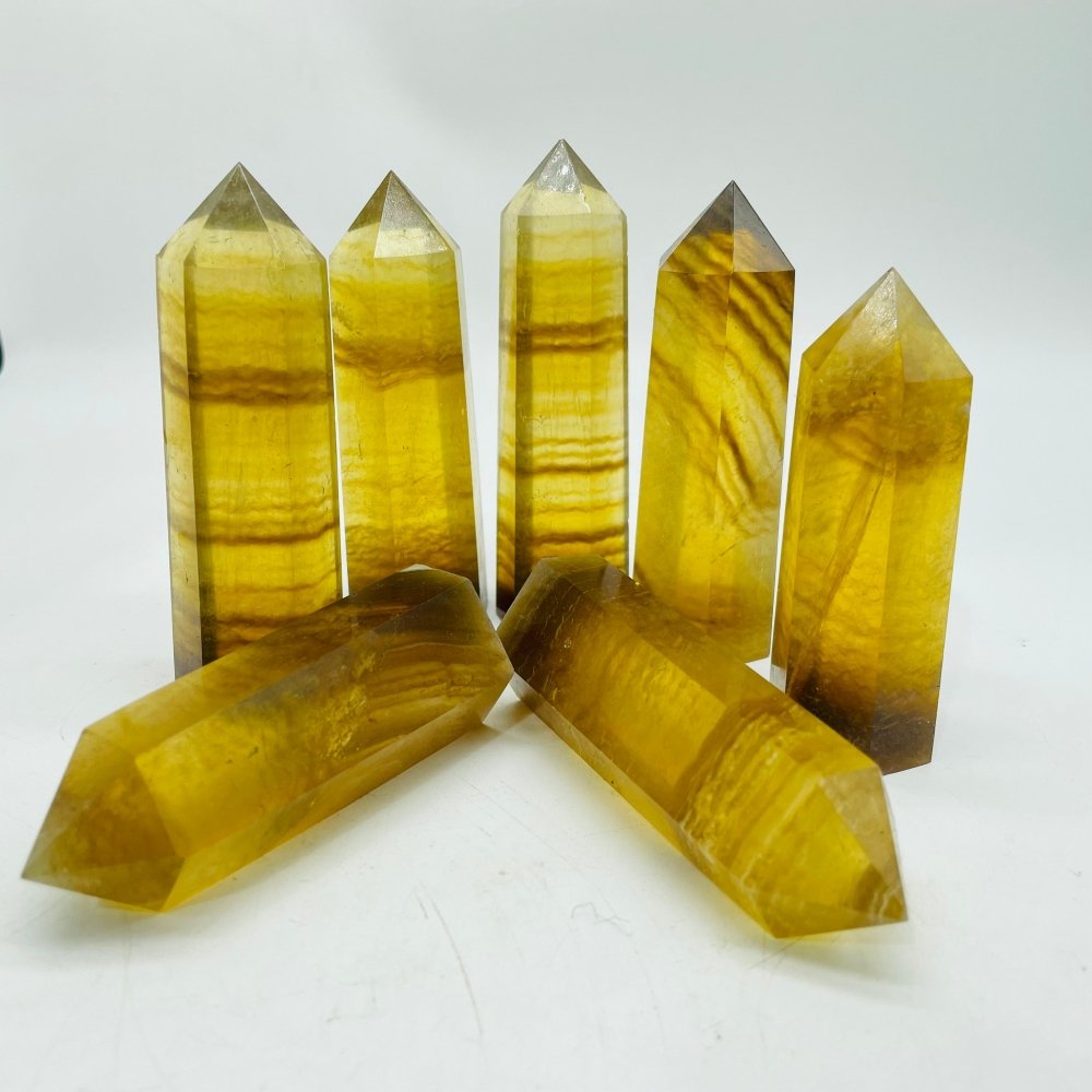 Fat Yellow Fluorite Tower Points Wholesale -Wholesale Crystals