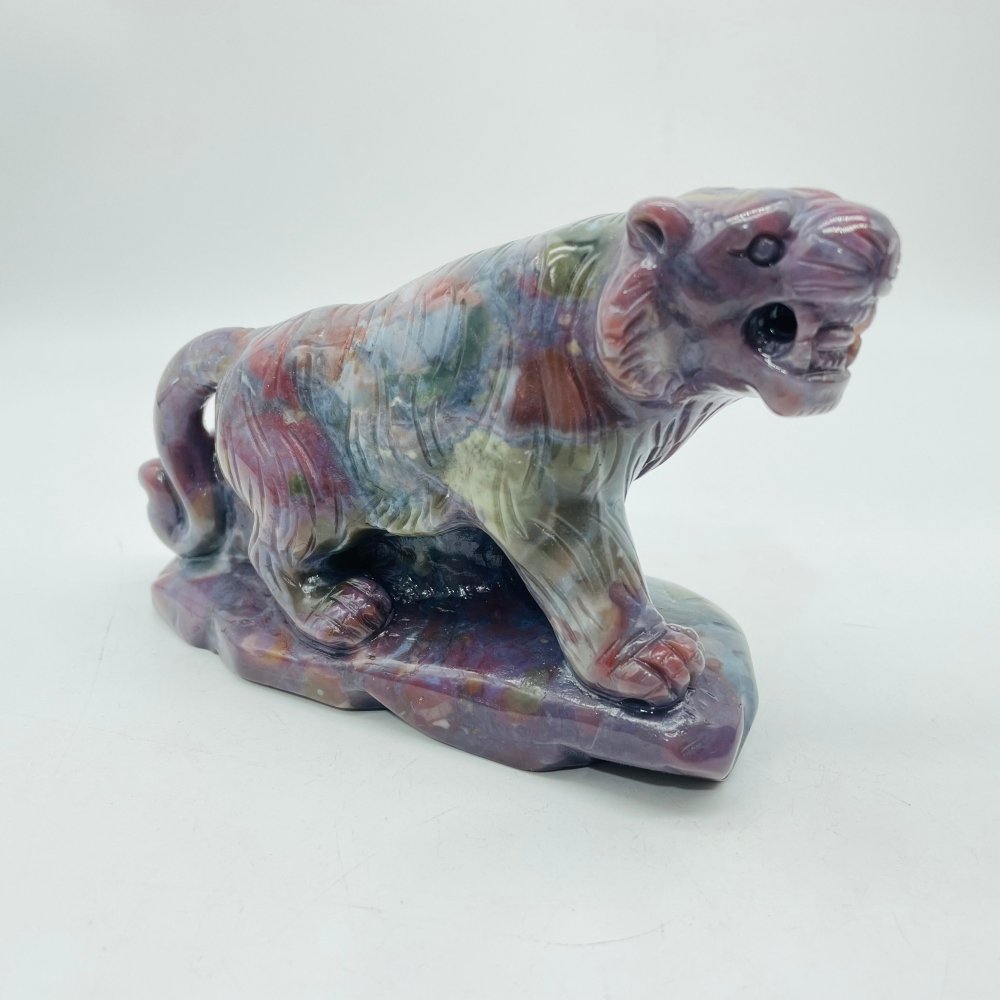 Beautiful High Quality Ocean Jasper Leopard Panther Carving -Wholesale Crystals