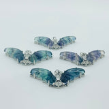 Fluorite Bat Carving Pendant Halloween Stone Bat Wholesale -Wholesale Crystals