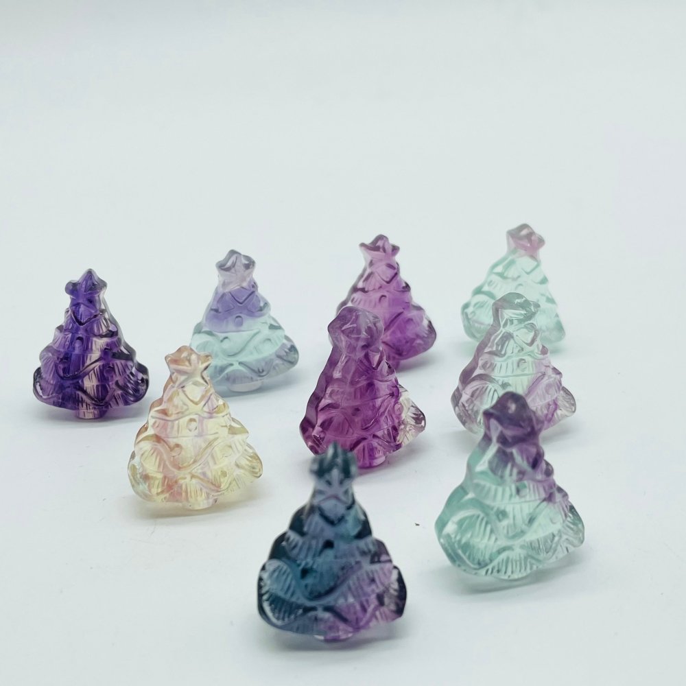 Fluorite Christmas Tree Carving Crystal Wholesale -Wholesale Crystals