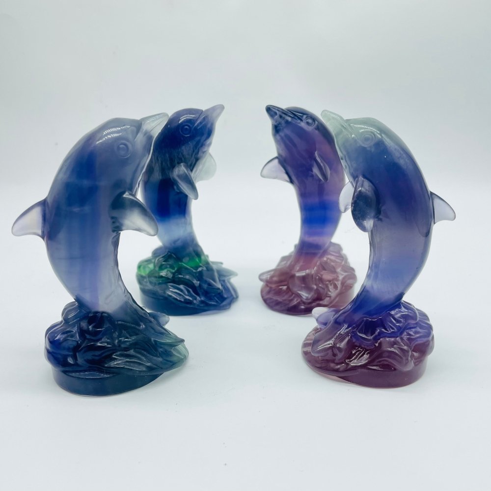 Fluorite Dolphin Carving Wholesale -Wholesale Crystals