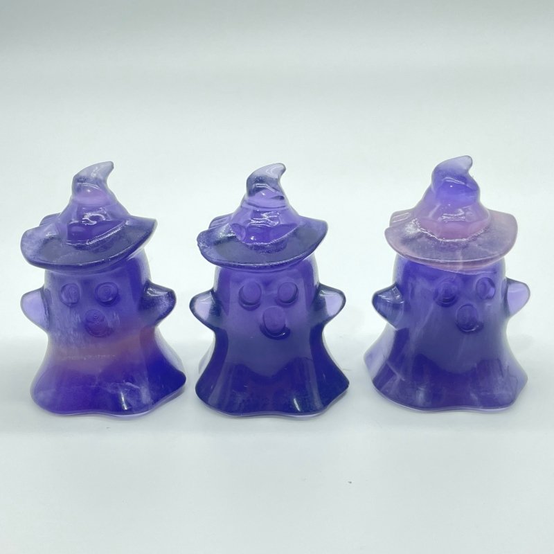 Fluorite Ghost Carving Halloween Crystals Wholesale -Wholesale Crystals
