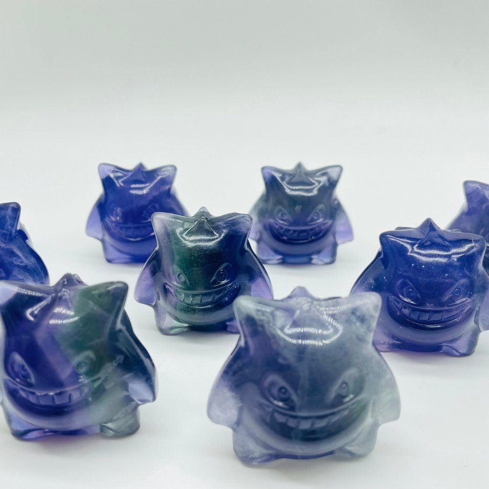 Fluorite Pokemon Gengar Carving Wholesale -Wholesale Crystals