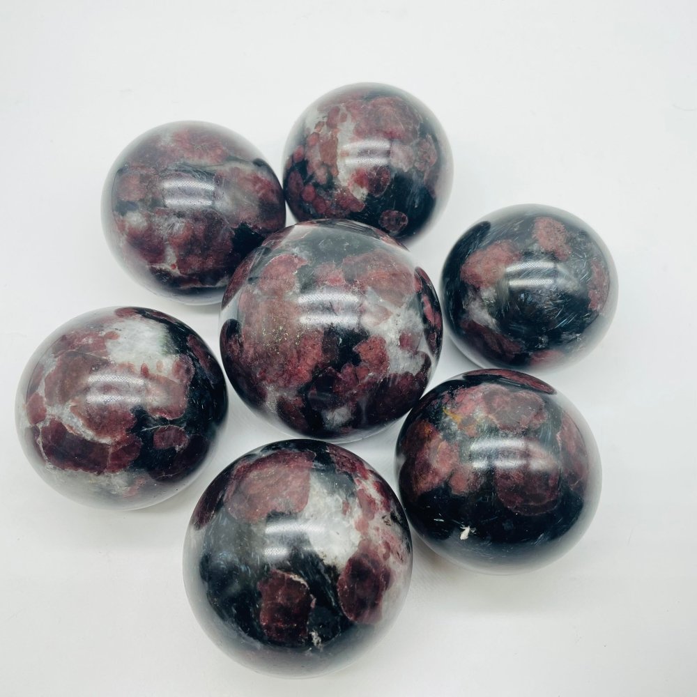 Garnet Mixed Astrophyllite Sphere Ball Wholesale -Wholesale Crystals