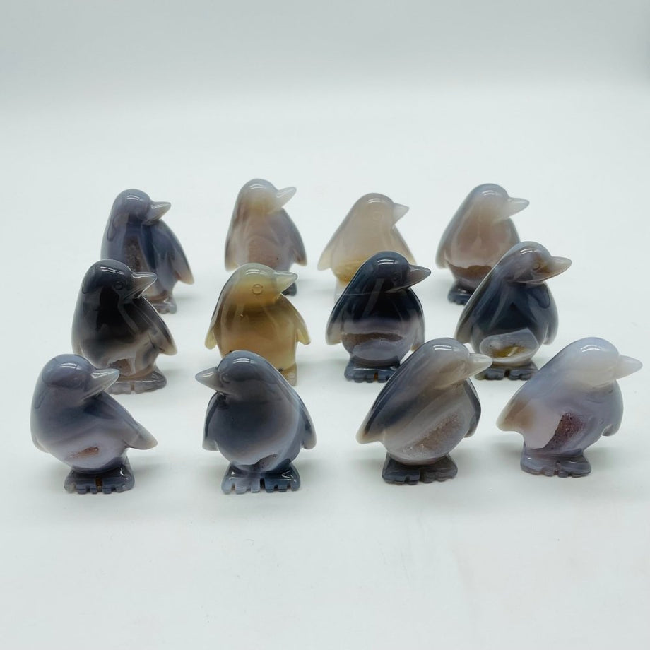Druzy Agate Penguin Druzy Agate Penguin