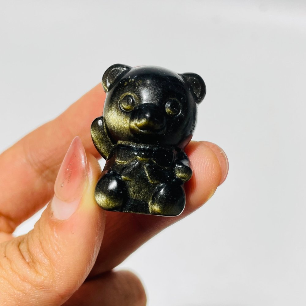 Gold Sheen Obsidian Cute Bear Wholesale -Wholesale Crystals