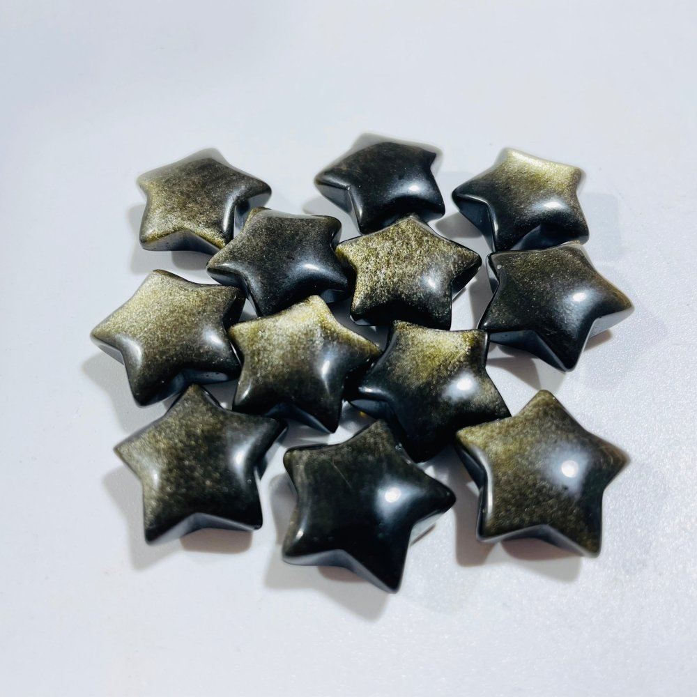Gold Sheen Obsidian Moon&Star Wholesale -Wholesale Crystals