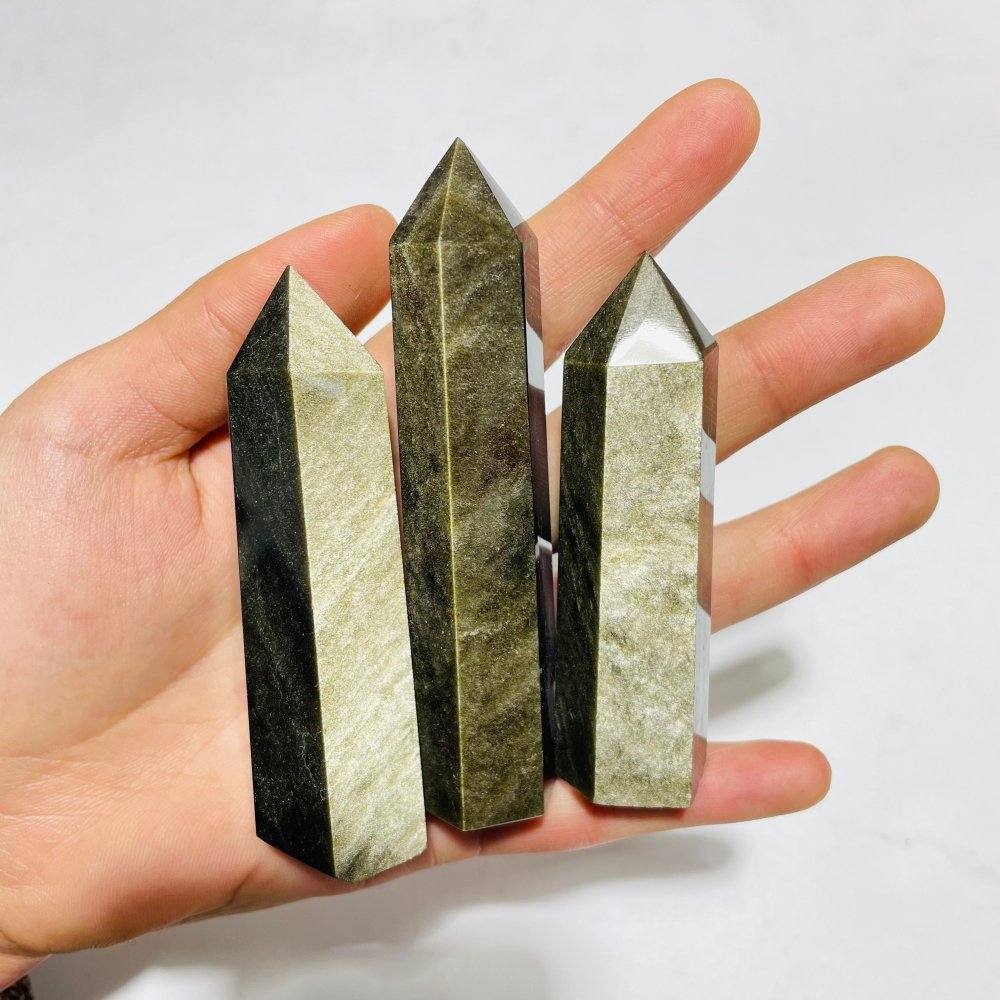 Gold Sheen Obsidian Tower Points Wholesale -Wholesale Crystals