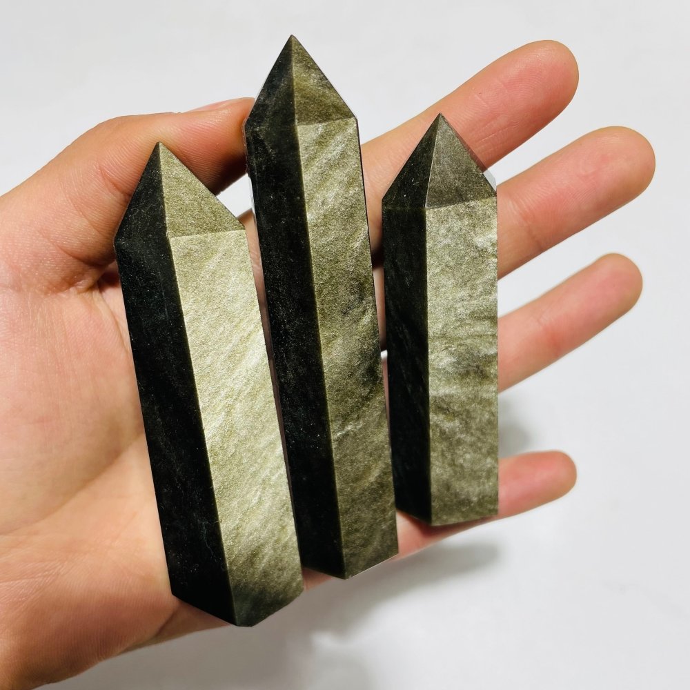Gold Sheen Obsidian Tower Points Wholesale -Wholesale Crystals