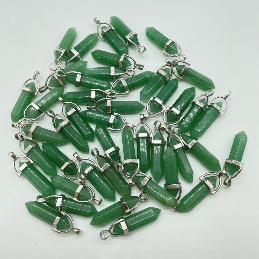 Green Aventurine Double Point Pendant Wholesale -Wholesale Crystals