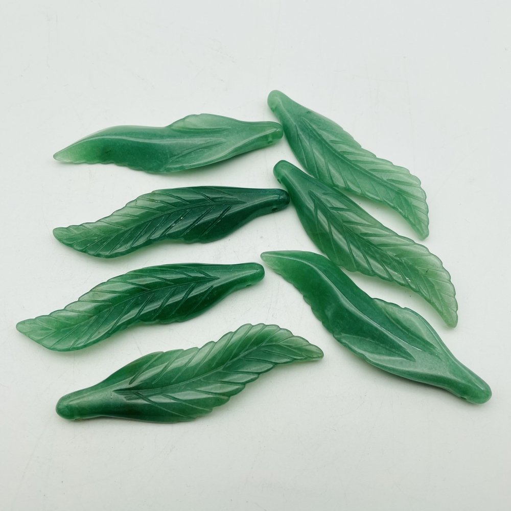 Green Aventurine Leaves Carving Pendant Wholesale -Wholesale Crystals
