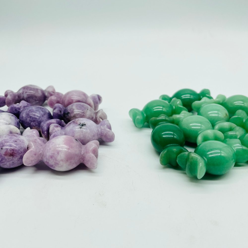 Green Aventurine Lepidolite Candy Carving Wholesale -Wholesale Crystals