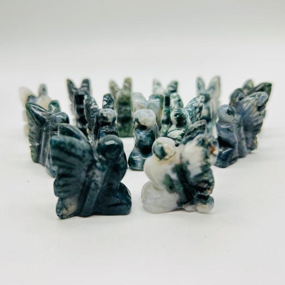 Green Aventurine & Moss Agate Butterfly Fairy Wholesale -Wholesale Crystals