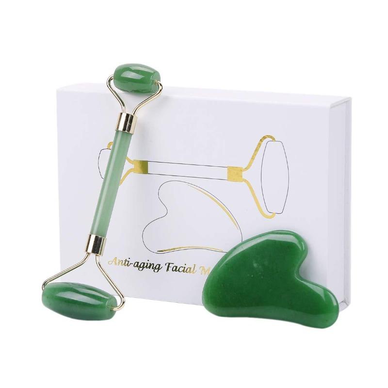 Green Aventurine Roller Gua Sha A Set Wholesale Stunning Box Set perfect for Gift -Wholesale Crystals