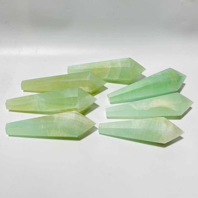 Green Calcite Scepter Point Magic Wand Wholesale - Wholesale Crystals