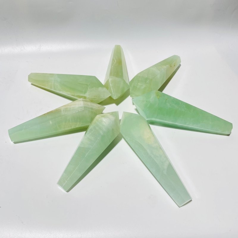 Green Calcite Scepter Point Magic Wand Wholesale - Wholesale Crystals