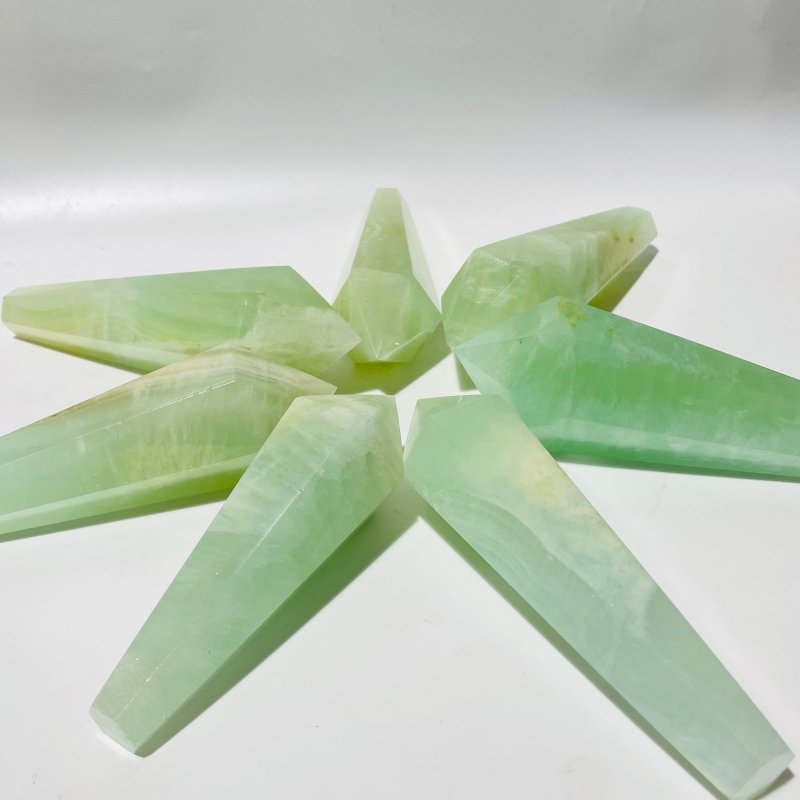 Green Calcite Scepter Point Magic Wand Wholesale - Wholesale Crystals