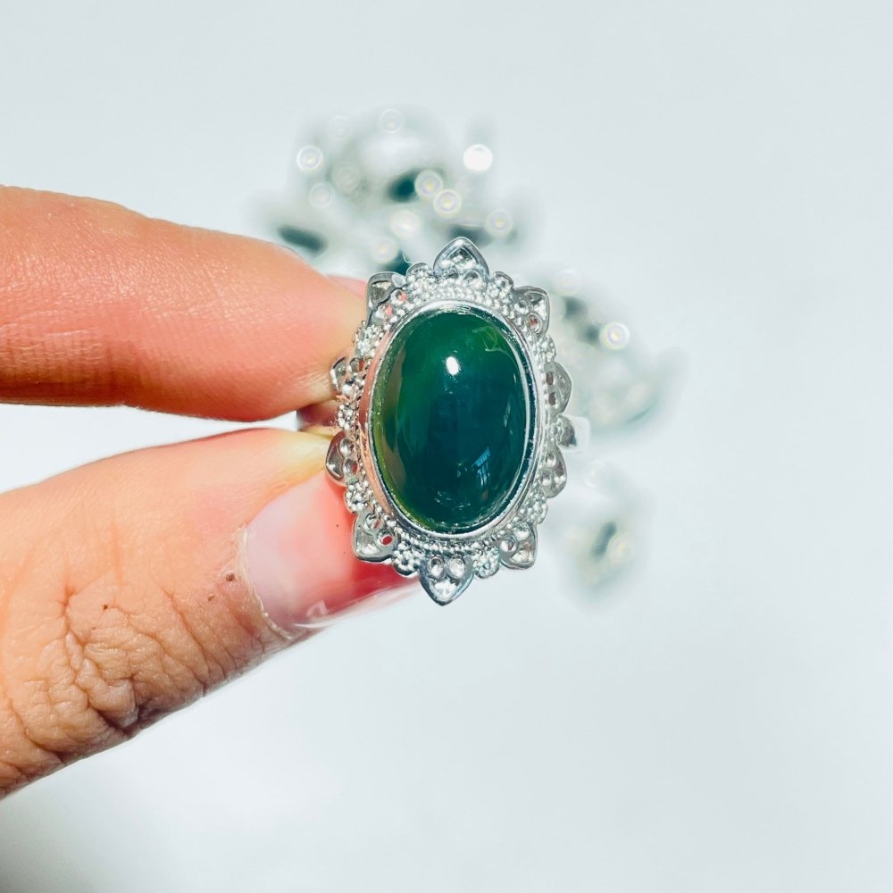 Green Chalcedony and Green Enamel Ring in 18kt Gold Over Sterling |  Ross-Simons