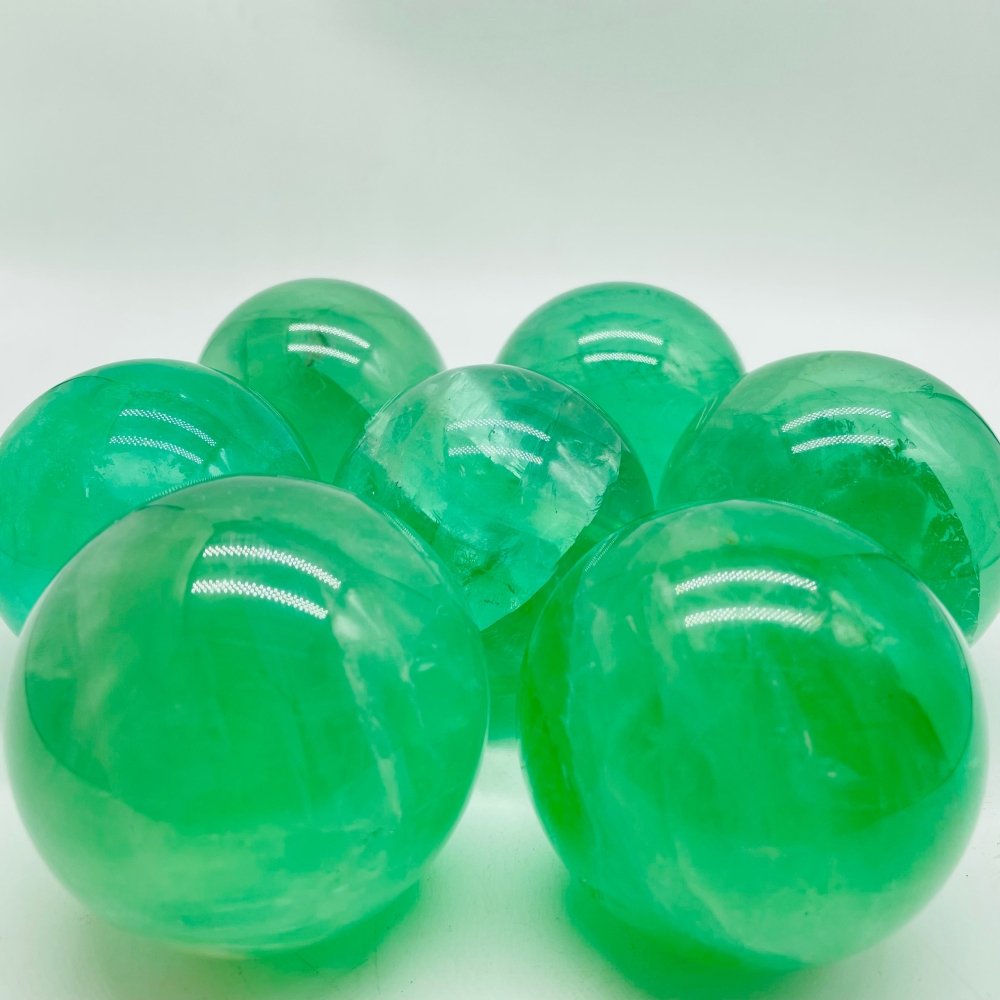 Green Fluorite Transparent Sphere Ball Wholesale -Wholesale Crystals