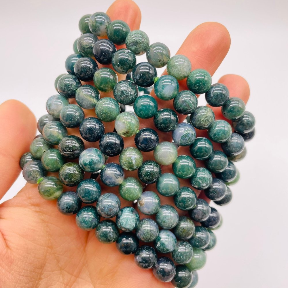 Green Moss Agate Bracelet Wholesale -Wholesale Crystals