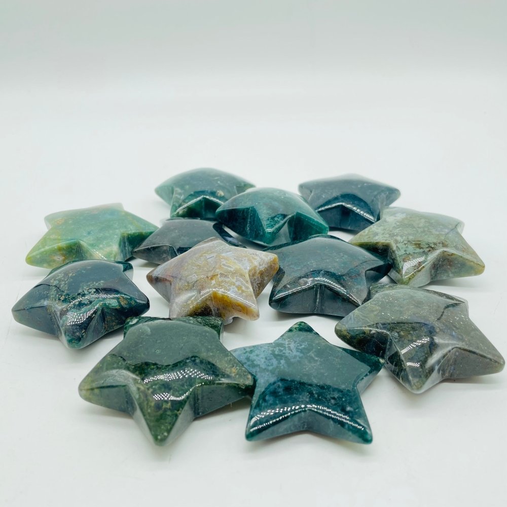 Green Moss Agate Star Wholesale -Wholesale Crystals