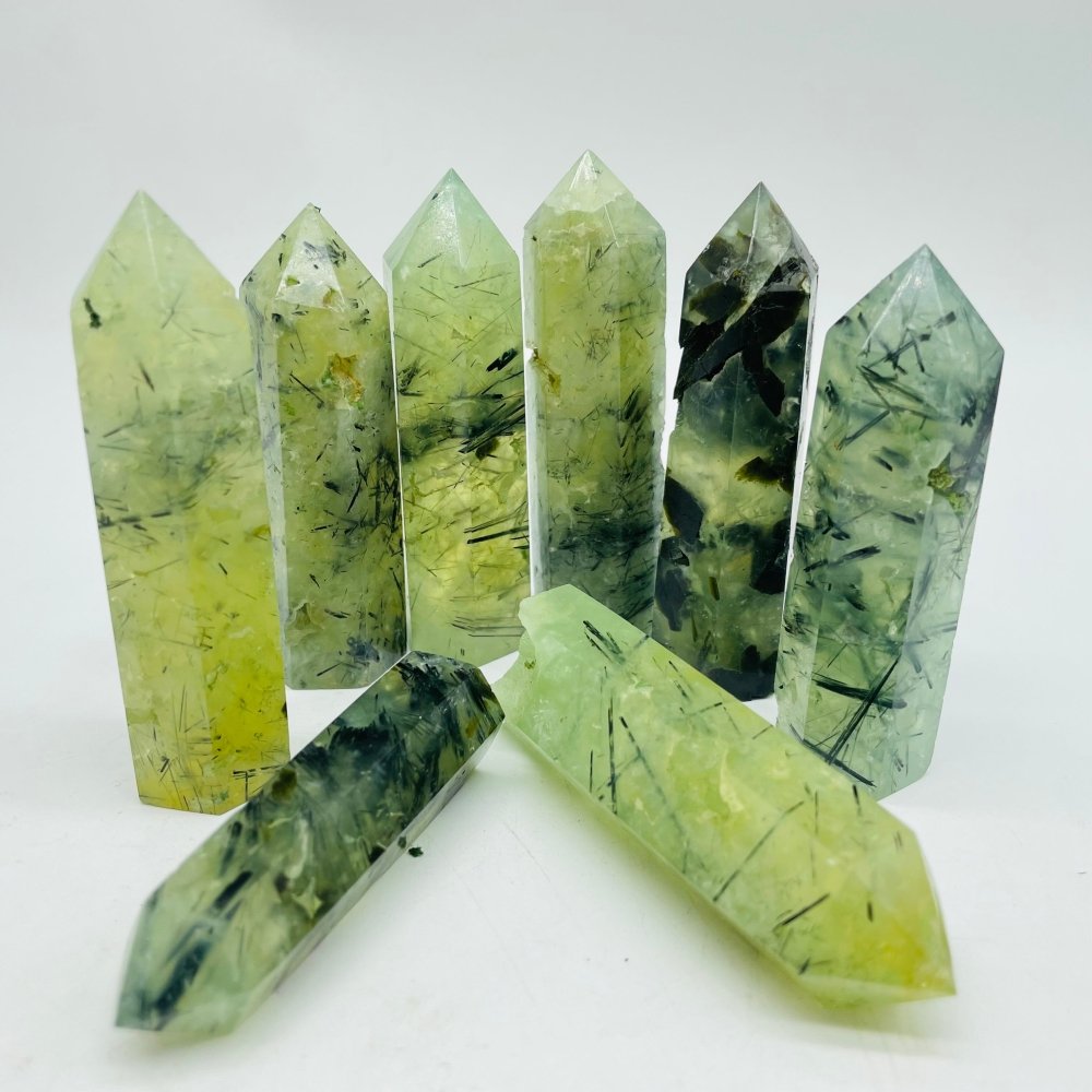 Green Prehnite Tower Point Wholesale -Wholesale Crystals